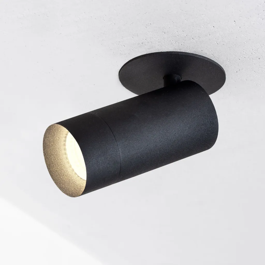 [2204.92701225.BX.XX0] PM 55 IN SPOT 13,6W Deckeneinbau, dreh-schwenkbar (2700K / CRI90, BX – Black Textured Matt (HERLIGHTING), NO-DRV – kein Treiber, 25°, STD – Standard)