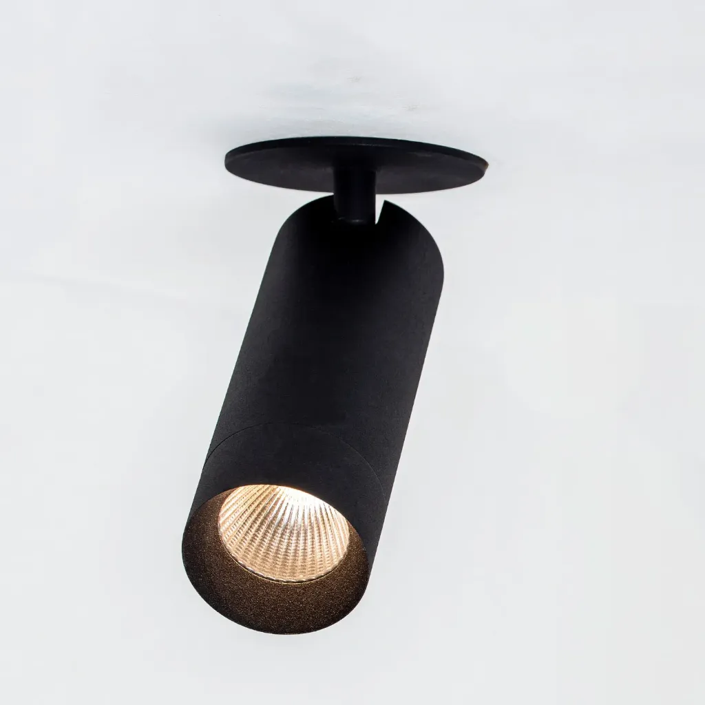 [2231.92701225.BX.XX0] PM 55+ IN SPOT 13,6W Deckeneinbau, dreh-schwenkbar (2700K / CRI90, BX – Black Textured Matt (HERLIGHTING), NO-DRV – Sin Controlador, 25°, STD – Standard)