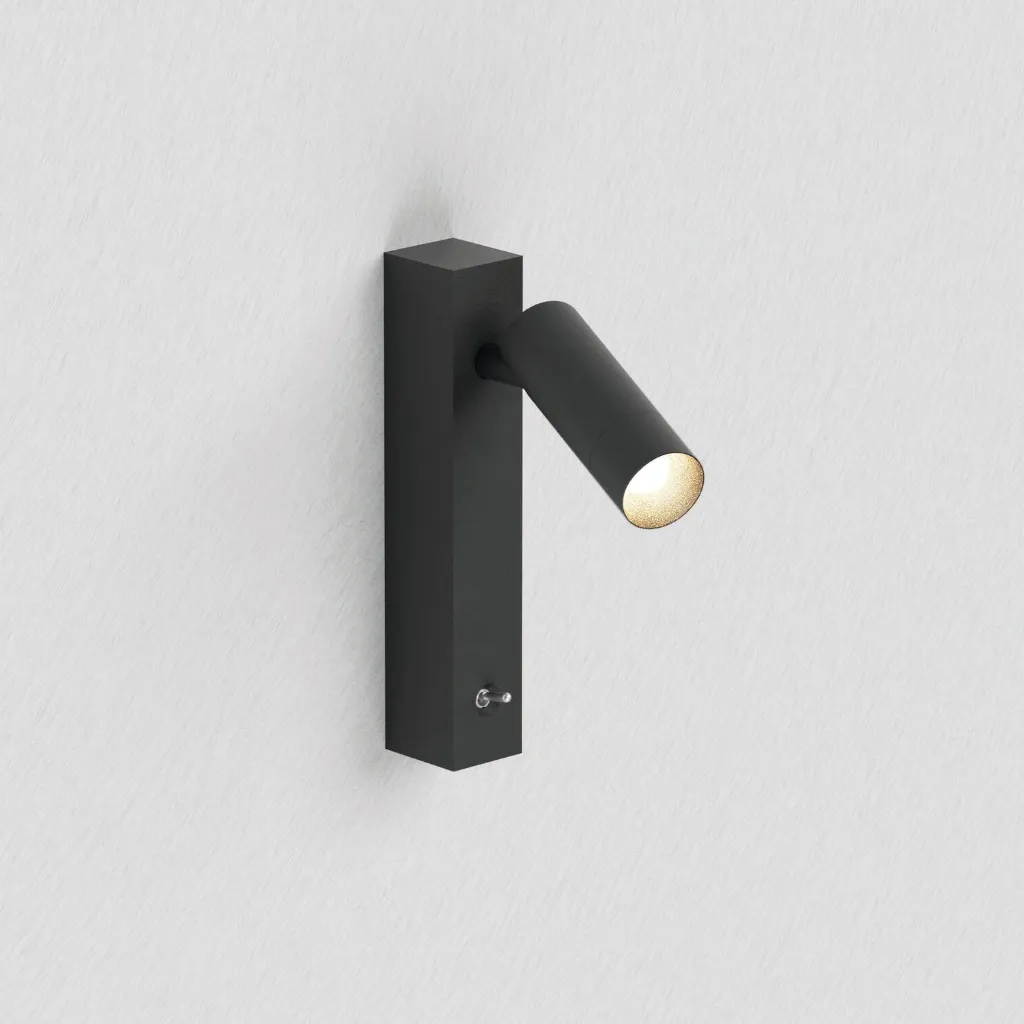 [2244.92700414.BX.XX1] PM 25 ON SLIM 4,8W Wandaufbaustrahler (2700K / CRI90, BX – Black Textured Matt (HERLIGHTING), 14°)