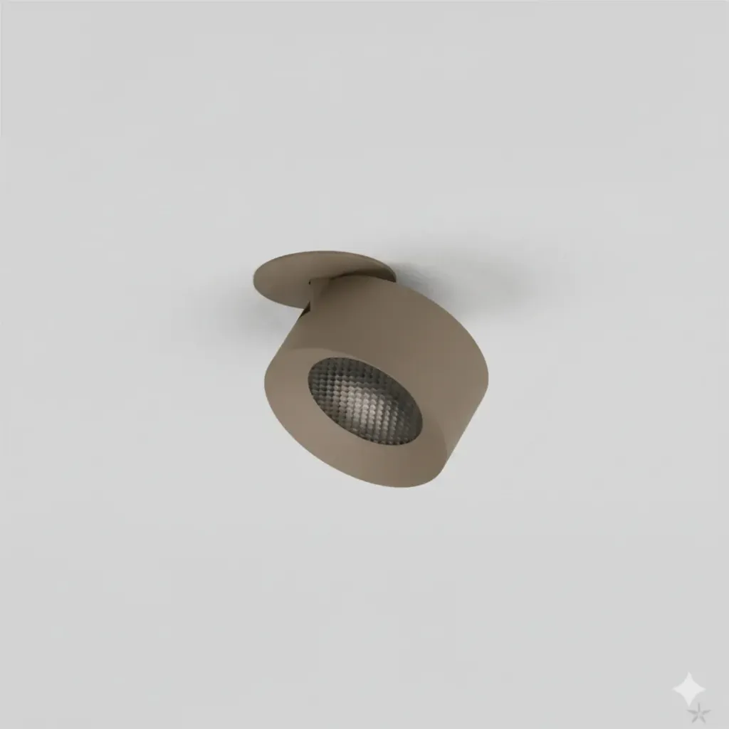 [2249.927007HA.BX.XX0] PM 70 IN SPOT 8,2W Deckeneinbau, dreh-schwenkbar (2700K / CRI90, BX – Black Textured Matt (HERLIGHTING), NO-DRV – kein Treiber, 15° (Wabenfilter))