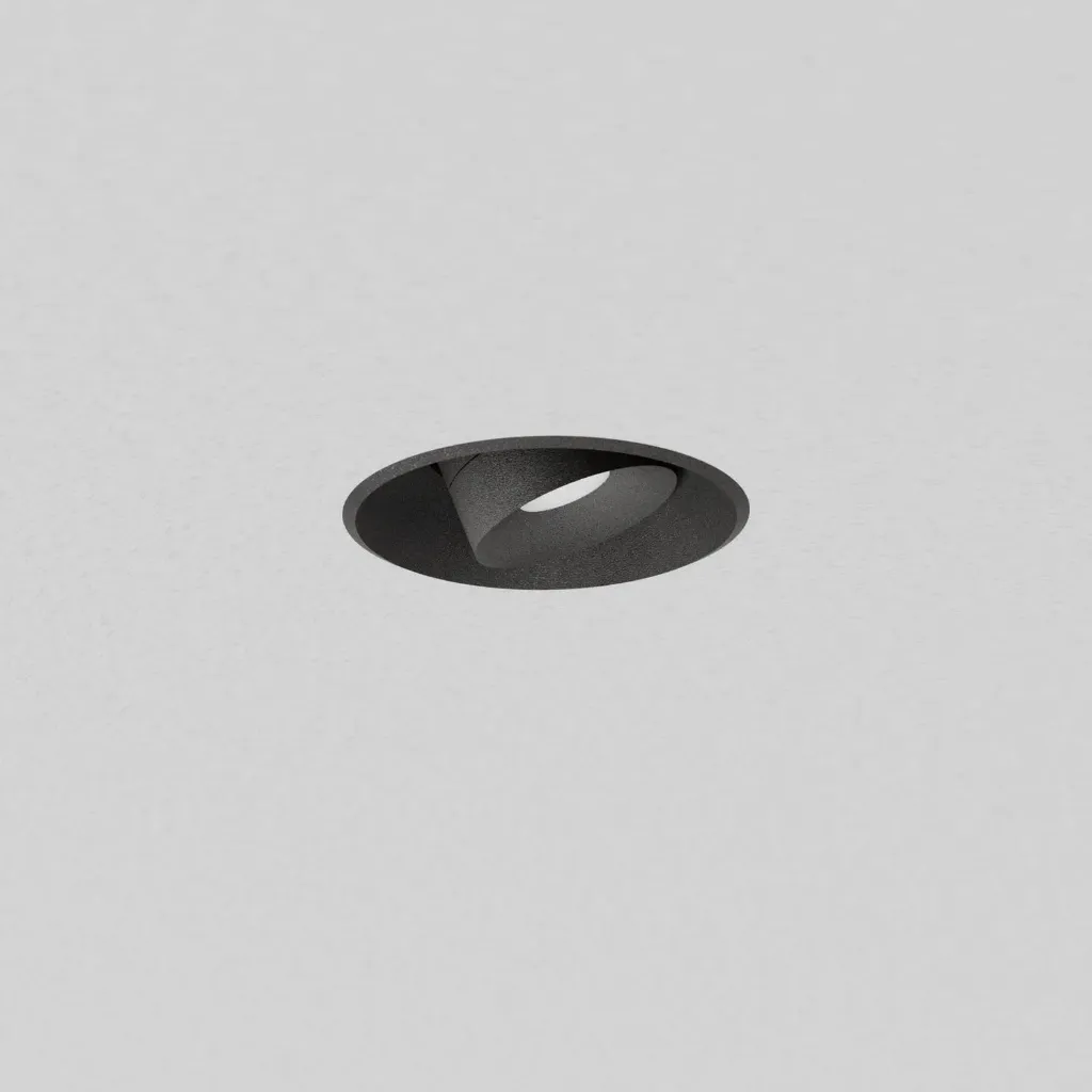 [2261.TWB005ZM.BX.XX0] PM 46 IN DL ZM 6,2W Deckeneinbau mit Zoomoptik (BX – Black Textured Matt (HERLIGHTING), NO-DRV – Sin Controlador)