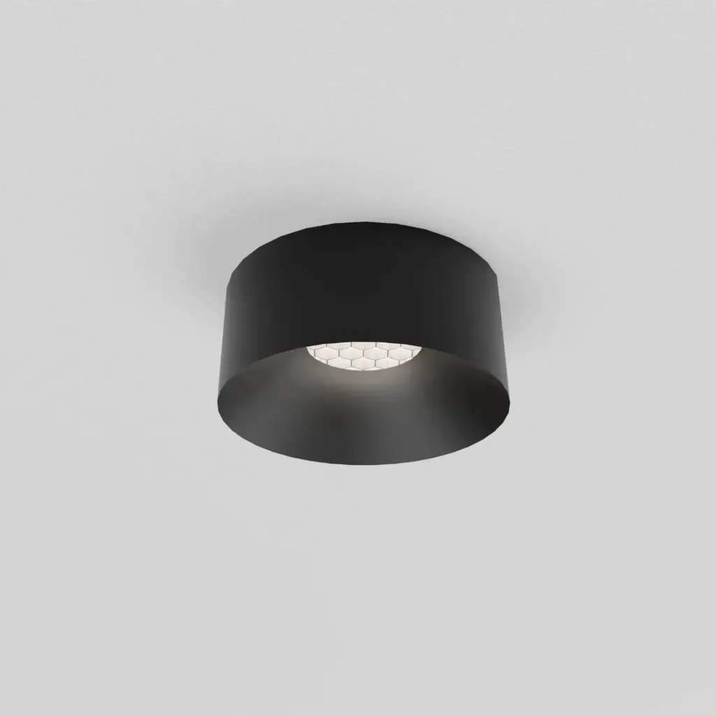 [2276.I27007H1.BX.XX0] PM 40 IN FIX 7,8W Deckeneinbau (2700K / CRI95, BX – Black Textured Matt (HERLIGHTING), NO-DRV – kein Treiber, 10° (Wabenfilter), STD – Standard)