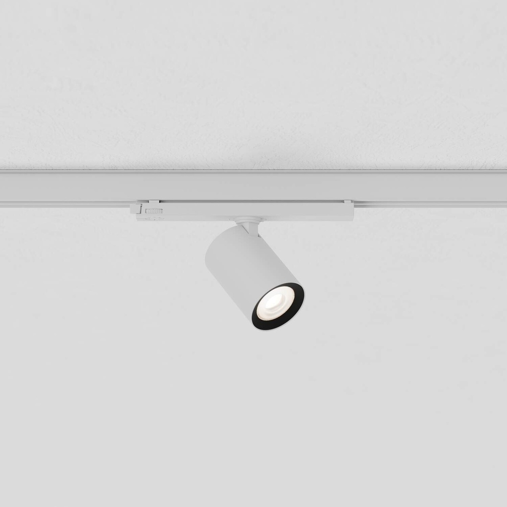 [P810.92701236.BS.XX1] Pot 65 TRK 13,6W Schienenstrahler 230V (2700K / CRI90, BS – Black Textured Satin (HERLIGHTING), ON-OFF – nicht dimmbar)