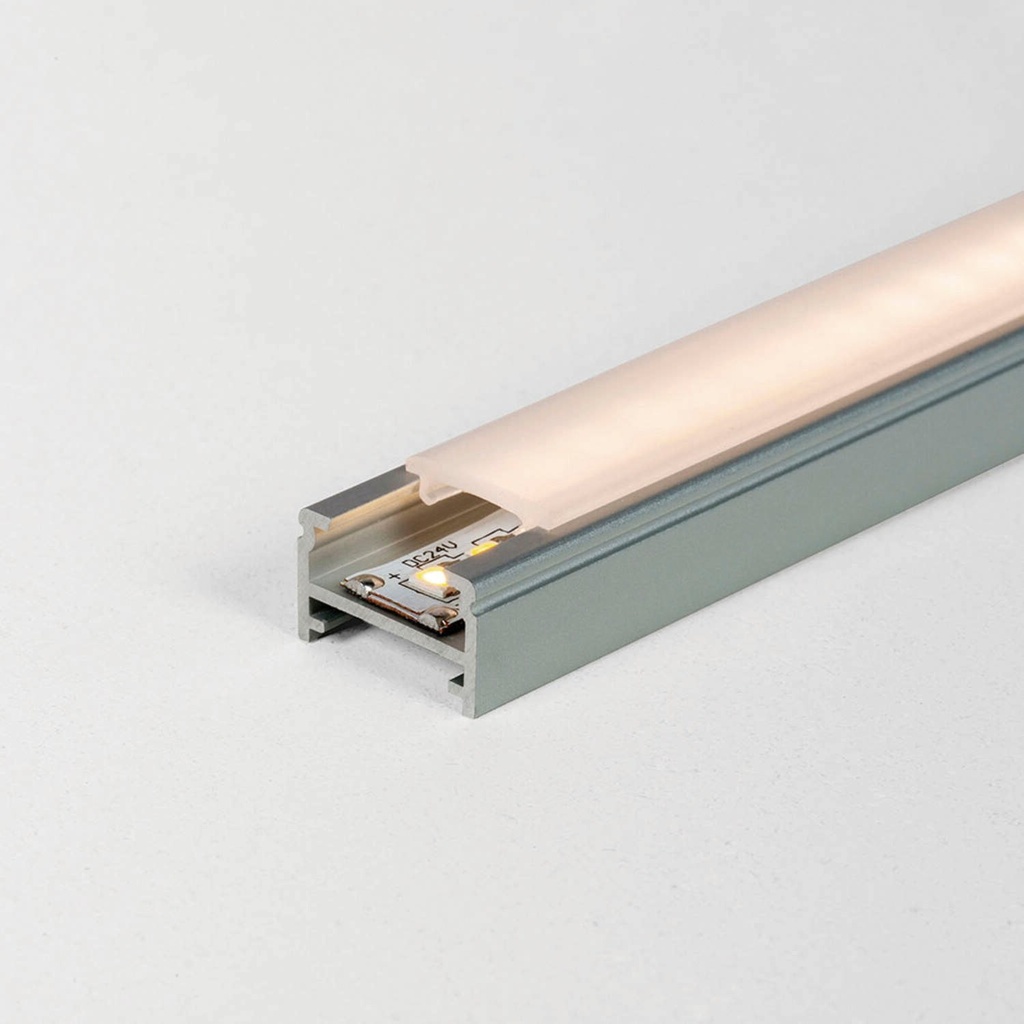 PF010 Aluminium-Profil Direktlicht IP20 (SL – White Smooth Matt (HERLIGHTING))