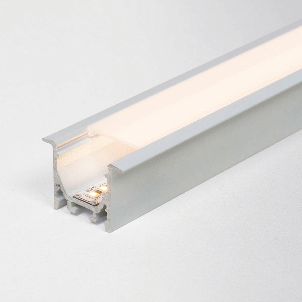 PF220 Aluminium-Profil Direktlicht IP20 (BL – Black Smooth Matt)